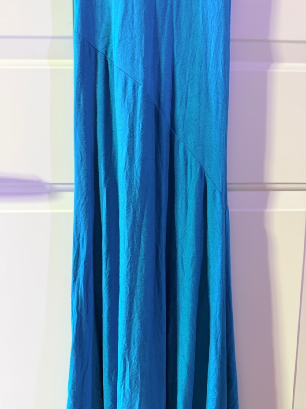 New Blue Strapless Maxi Dress- small - Picture 6 of 11